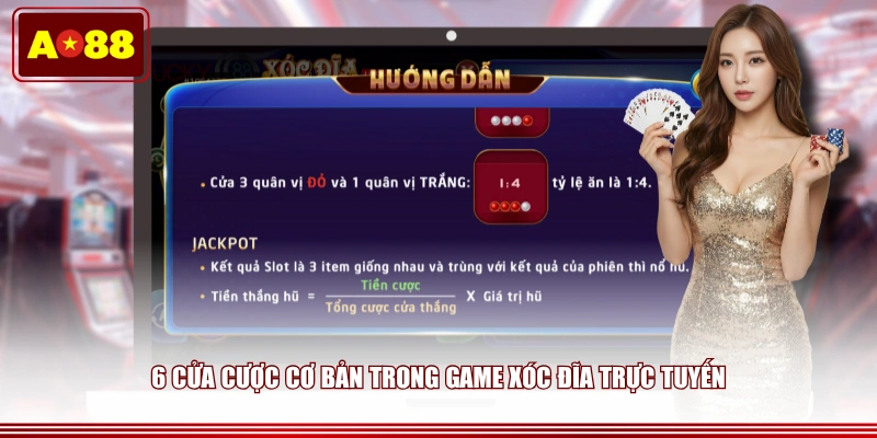 6 cửa cược cơ bản trong game Xóc Đĩa trực tuyến